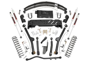 Rough Country 4.5 Inch Lift Kit | Long Arm | RR Leafs | NP242 | M1 | Jeep Cherokee XJ (84-01)
