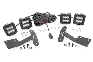 LED Lighting - LED Light Kit | Ditch Mount | Dual 2" Black Pairs | Spot | Toyota Tundra (14-21)