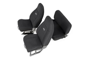 Rough Country Seat Covers | Front and Rear | Jeep Wrangler YJ 4WD (1987-1990)