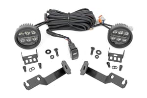 LED Lighting - LED Light Kit | Ditch Mount | Black Series Round | 3.5 Inch | Amber DRL | Toyota Tacoma (05-15)