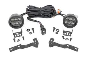 LED Lighting - LED Light Kit | Ditch Mount | Black Series Round | 3.5 Inch | Amber DRL | Toyota Tacoma (16-23)