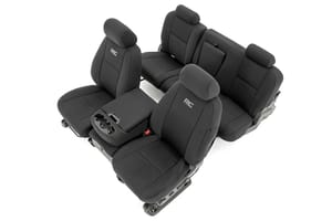 Rough Country Seat Covers | FR 40/40/20 & RR Full Bench | Chevy/GMC 1500/2500HD (07-13)