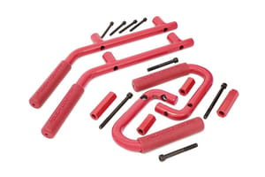 Interior & Floor Mats - Grab Handles | Steel | FR & RR | Red | Jeep Wrangler JK/Wrangler Unlimited (07-18)
