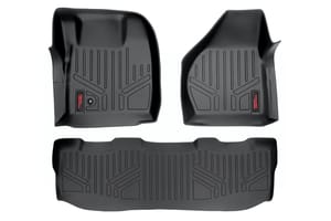 Rough Country Floor Mats | FR & RR | Crew Cab | Ford F-250/F-350 Super Duty 2WD/4WD (08-10)