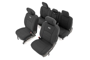 Interior & Floor Mats - Seat Covers | FR Bucket RR w/Arm Rest | Ram 1500 (09-18)/2500 (11-18)/3500 (11-18)