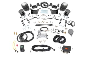 Rough Country Air Spring Kit w/compressor | Wireless Controller | 7.5 Inch Lift Kit | Chevy/GMC 2500HD/3500HD (11-19)