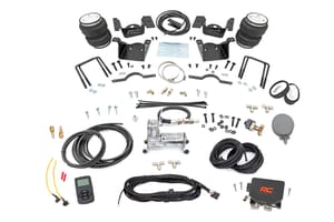 Rough Country Air Spring Kit w/compressor | Wireless Controller | 0-7.5" Lift | Chevy/GMC 2500HD/3500HD (11-19)