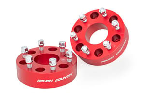 Wheel Accessories - 2 Inch Wheel Spacers | 6x5.5 | Red | Chevy/GMC 1500 Truck & SUV