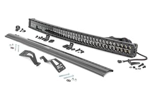 Rough Country LED Light Kit | Front Mount | 40" Black Dual Row | White DRL | Can-Am Commander Max 1000