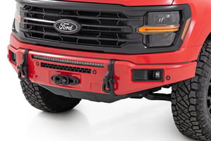 Bumpers & Grille Guards - FXS Front Bumper | PQ Race Red | EcoBoost | Ford F-150 2WD/4WD (2021-2025)
