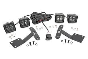 LED Lighting - LED Light Kit | Ditch Mount | Dual 2" Black Pairs | White DRL | Toyota Tundra (14-21)
