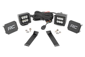 LED Lighting - LED Light Kit | Ditch Mount | 2" Black Pair | Spot | Jeep Cherokee KL (14-21)