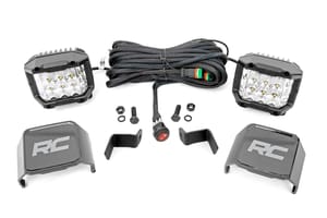 LED Lighting - LED Light | Ditch Mount | 2" Chrome Pair | Wide Angle | Ford F-150 (15-24)