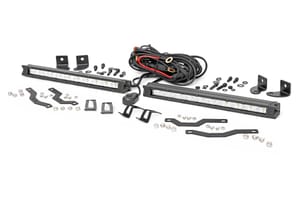 LED Lighting - LED Light Kit | Grille Mount | 10" Chrome Slimline Pair | Ford F-150 (18-20)