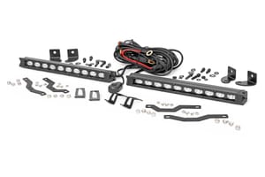 LED Lighting - LED Light Kit | Grille Mount | 10" Black Slimline Pair | Ford F-150 (18-20)