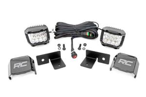 LED Lighting - LED Light Kit | Under Bed Mount | 2" Chrome Pair | Wide Angle | Polaris General XP 4 1000