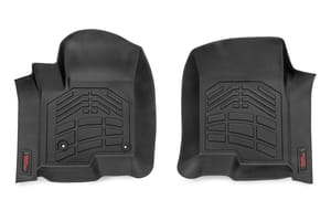 Rough Country Floor Mats | FR Bucket | Crew | Chevy/GMC 1500/2500HD/3500HD (19-26)