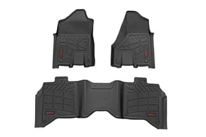 Rough Country Sure-Fit Floor Mats | Front & Rear | Bucket | Crew | Ram 2500/3500 (19-26)