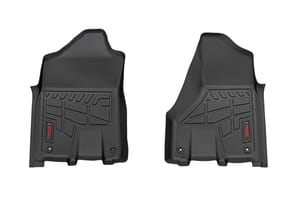 Rough Country Sure-Fit Floor Mats | Front Bucket | Crew | Ram 2500/3500 2WD/4WD (2019-2026)