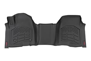 Rough Country Sure-Fit Floor Mats | Front Over Hump | Crew | Chevy/GMC 1500/2500HD/3500HD (19-26)