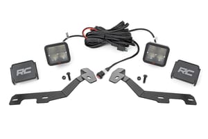 Rough Country LED Light Kit | Ditch Mount | 2" Spectrum Pair | Spot | Ram 1500 (19-26)