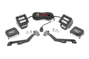 LED Lighting - LED Light Kit | Ditch Mount | 2" Black Pair | Flood | Ram 1500 2WD/4WD (19-26)