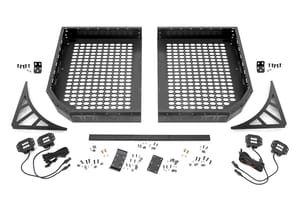 Rough Country Cargo Rack | Dual 2" Black LED Pairs | Flush Mount | CFMOTO U10 1000 PRO