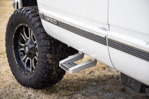 Running Boards & Rock Sliders - Single Hoop Step | Universal | Alum | Pair | Multiple Makes & Models (Chevy/Ford/GMC/Ram)
