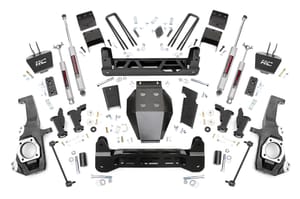 Rough Country 5 Inch Lift Kit | Torsion Drop | w/ Overloads | Chevy/GMC 2500HD/3500HD (20-26)