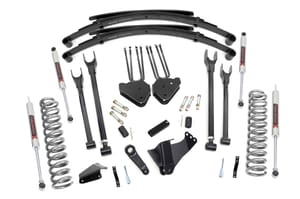 Rough Country 6 Inch Lift Kit | Gas | 4 Link | M1 | Leaf Springs | Ford F-250/F-350 Super Duty (05-07)