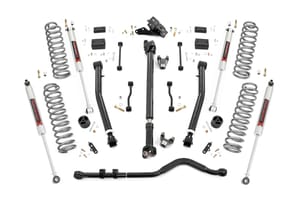 Rough Country 3.5 Inch Lift Kit | Adj Lower | FR D/S | M1 | Jeep Wrangler Unlimited (24-26)
