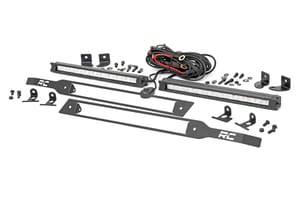 LED Lighting - LED Light Kit | Grille Mount | 10" Chrome Slimline Pair | Chevy Silverado 1500 (19-22)
