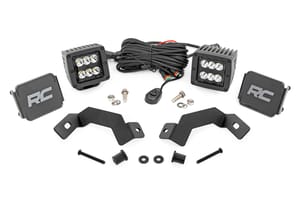 LED Lighting - LED Light Kit | Ditch Mount | 2" Black Pair | Spot | Toyota Land Cruiser (24-26)