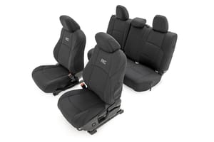 Rough Country Seat Covers | FR & RR | Double Cab | Toyota Tacoma 2WD/4WD (2024-2026)