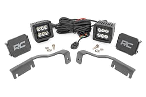 LED Lighting - LED Light Kit | Ditch Mount | 2" Black Pair | Spot | Nissan Frontier (22-26)