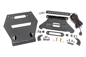 LED Lighting - LED Light | Winch Mount | Front | 10" Black Slimline | Polaris RZR Pro R