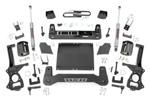 Rough Country 6 Inch Lift Kit | Mono Leaf Rear | Diesel | Chevy Silverado 1500 4WD (22-24)