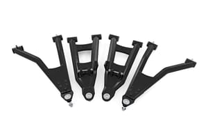 Rough Country Black Aluminum Control Arms | 2" Forward Offset | Polaris Ranger XP 1000