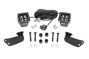LED Lighting - LED Light Kit | Front Mount | 2" Black Pair | Amber DRL | Segway 570 F