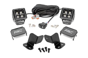 LED Lighting - LED Light Kit | Rear Mount | 2" Black Pair | White DRL | Segway 570 F