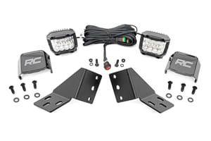 Rough Country LED Light Kit | Rear Mount | 3" Chrome Pair | Wide Angle | CFMOTO UFORCE U10 Pro