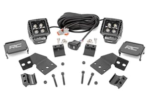 LED Lighting - LED Light Kit | Front Mount | 2" Black Pair | White DRL | Polaris XPEDITION XP 5