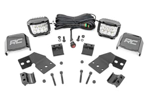 LED Lighting - LED Light Kit | Front Mount | 3" Chrome Pair | Wide Angle | Polaris XPEDITION ADV 5