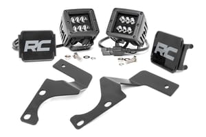LED Lighting - LED Light Kit | Ditch Mount | 2" Black Spot Pair | Toyota 4Runner (10-24)