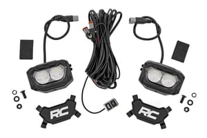 Rough Country 5 Inch Light Pods | White/Amber DRL | Flood | Pair