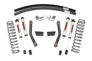Rough Country 3 Inch Lift Kit | SII | RR AAL | V2 Shocks | Jeep Cherokee XJ 2WD/4WD (84-01)