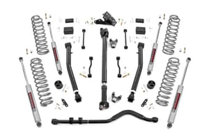 Rough Country 3.5 Inch Lift Kit | Adj LCA | FR D/S | Jeep Wrangler JL Rubicon 4WD (18-23)