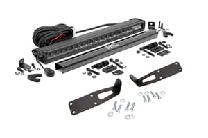 LED Lighting - LED Light Kit | Bumper Mount | 20" Black Single Row | Ram 2500 (03-18)/3500 (03-18)