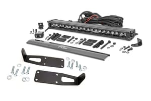 LED Lighting - LED Light Kit | Bumper Mount | 20" Black Single Row | White DRL | Ram 2500 (03-18)/3500 (03-18)