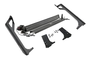 Rough Country LED Light Kit | Windshield Mount | 50" Black Dual Row | Jeep Wrangler TJ (97-06)